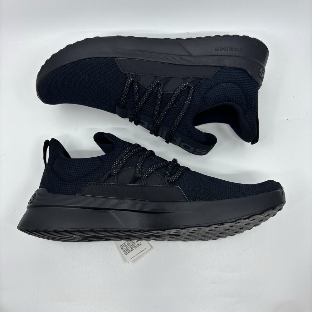 Adidas Lite Racer Adapt 5.0 Mens Size 13 Wide Triple Black Carbon Lifestyle New - Picture 4 of 7